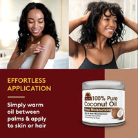 OKAY 100% Pure Coconut Oil – Deep Moisturizing (177 mL / 6 oz)
