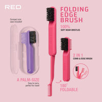 RED by KISS Edgefold Foldable Brush – Travel Size (HH118)
