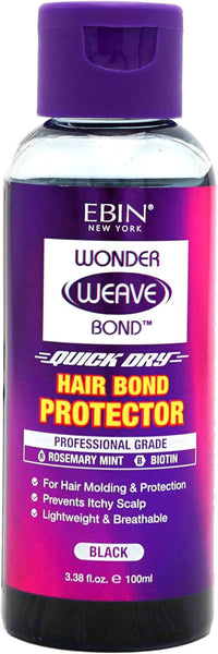 Ebin New York Wonder Weave Bond Hair Bond Protector Black 3.38 oz - ANNS BEAUTY SUPPLY