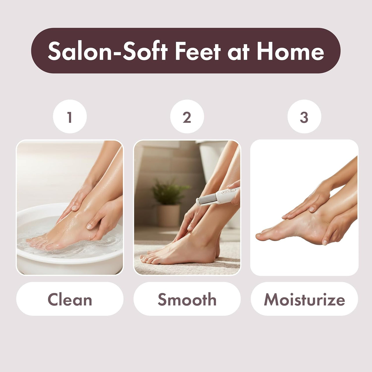 mavié Electric Foot File (Salon-Soft Feet at Home)