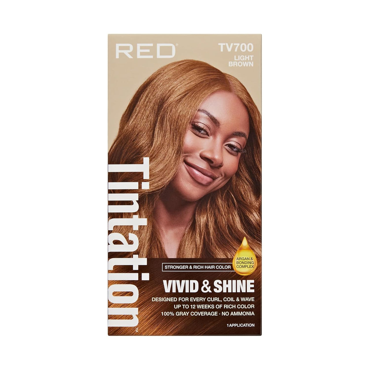 Red Tintation Vivid & Shine Hair Color Light Brown TV700 - ANNS BEAUTY SUPPLY