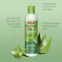 ORS Olive Oil Deep Hydrating Creamy Aloe Conditioner 8 fl. oz. / 236 mL - ANNS BEAUTY SUPPLY