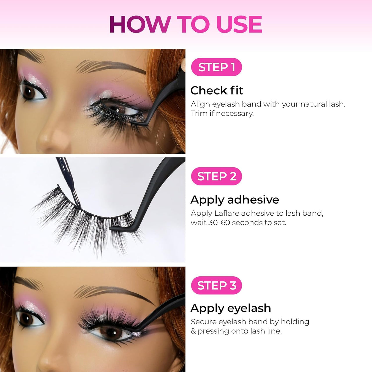 Laflare NYMINK 100% Mink Hair Lashes – NY51