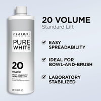 Clairol Professional Pure White 20 Volume Cream Developer (473 mL / 16 FL OZ)