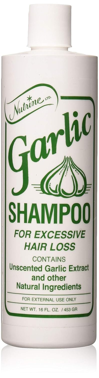 Nutrine Garlic Shampoo For Excessive Hair Loss 16 oz