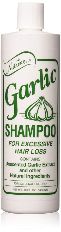 Nutrine Garlic Shampoo For Excessive Hair Loss 16 oz