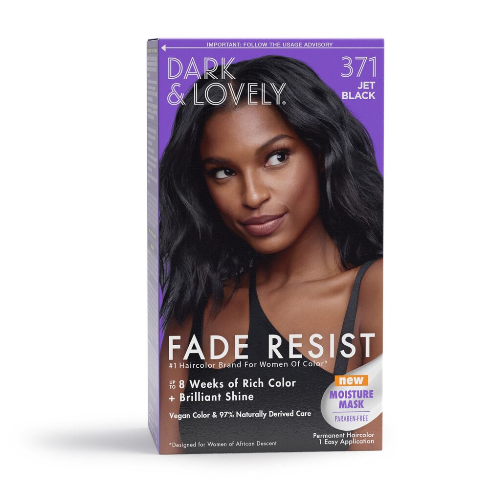 Dark & Lovely Fade Resist Permanent Haircolor – 371 Jet Black
