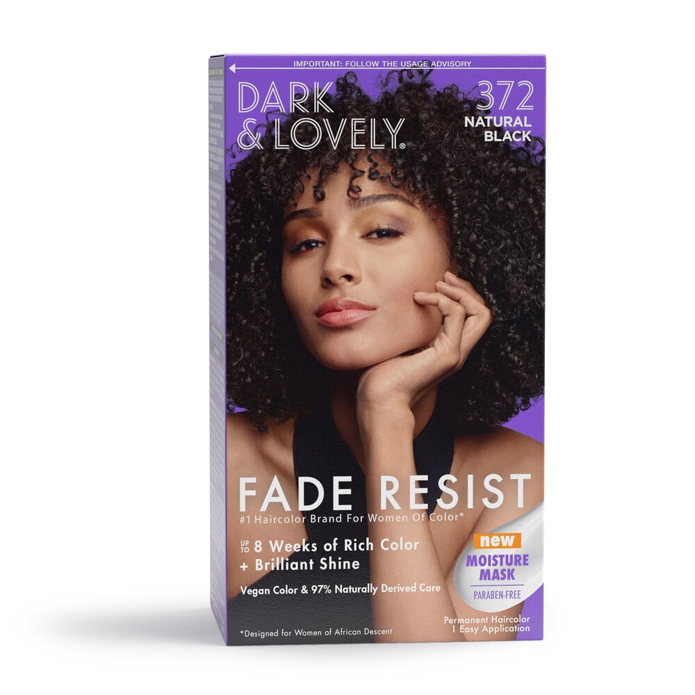 Dark & Lovely Fade Resist Permanent Haircolor – 372 Natural Black