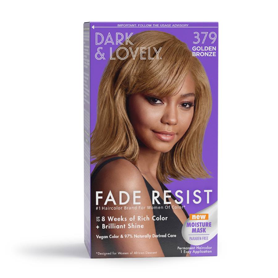 Dark & Lovely Fade Resist Permanent Haircolor – 379 Golden Bronze