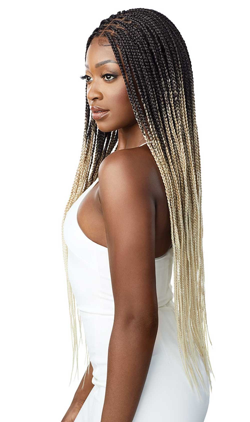 Outre 13x4 HD Pre-Braided Lace Front Wig Knotless Square Part Braids QLOKSPB* - ANNS BEAUTY SUPPLY