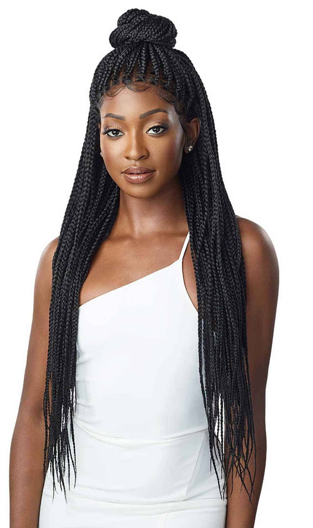 Outre 13x4 HD Pre-Braided Lace Front Wig Knotless Square Part Braids QLOKSPB* - ANNS BEAUTY SUPPLY