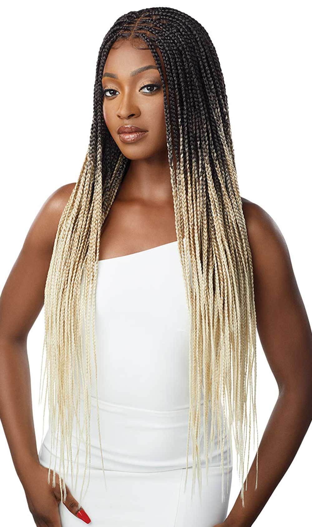 Outre 13x4 HD Pre-Braided Lace Front Wig Knotless Square Part Braids QLOKSPB* - ANNS BEAUTY SUPPLY