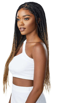 Outre 13x4 HD Pre-Braided Lace Front Wig Knotless Triangle Part Braids QLOKTPB* - ANNS BEAUTY SUPPLY