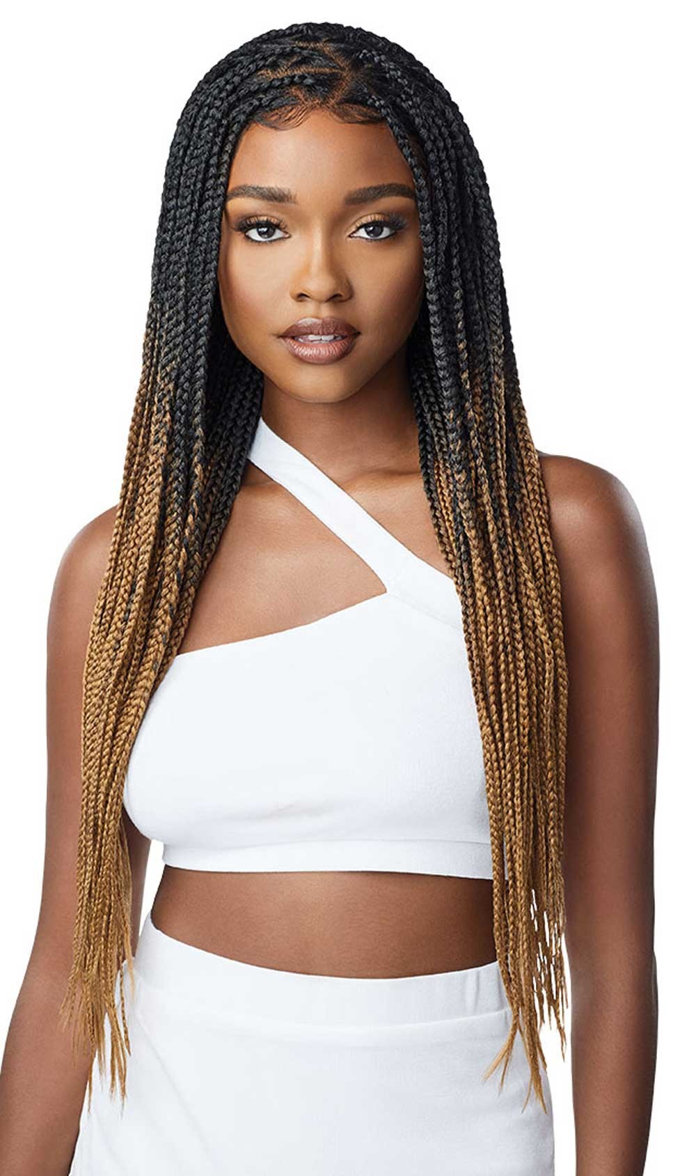 Outre 13x4 HD Pre-Braided Lace Front Wig Knotless Triangle Part Braids QLOKTPB* - ANNS BEAUTY SUPPLY