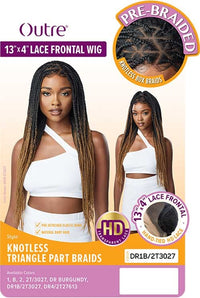 Outre 13x4 HD Pre-Braided Lace Front Wig Knotless Triangle Part Braids QLOKTPB* - ANNS BEAUTY SUPPLY