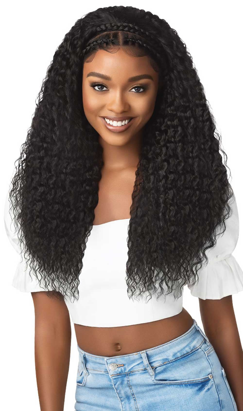 Outre 13x2 HD Pre-Braided Lace Front Wig Halo Stitch Braid 26" QLOHSB26 * - ANNS BEAUTY SUPPLY