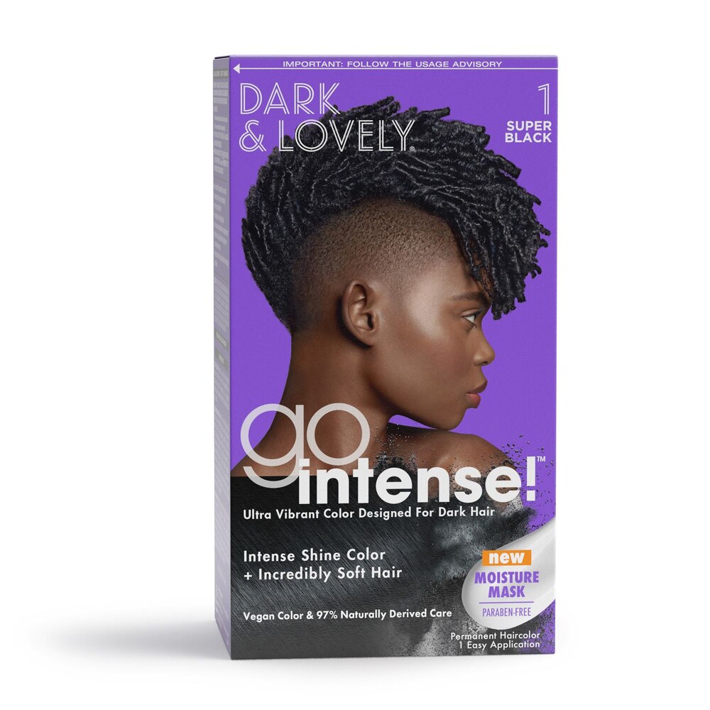 Dark & Lovely Go Intense! Permanent Haircolor – 1 Super Black