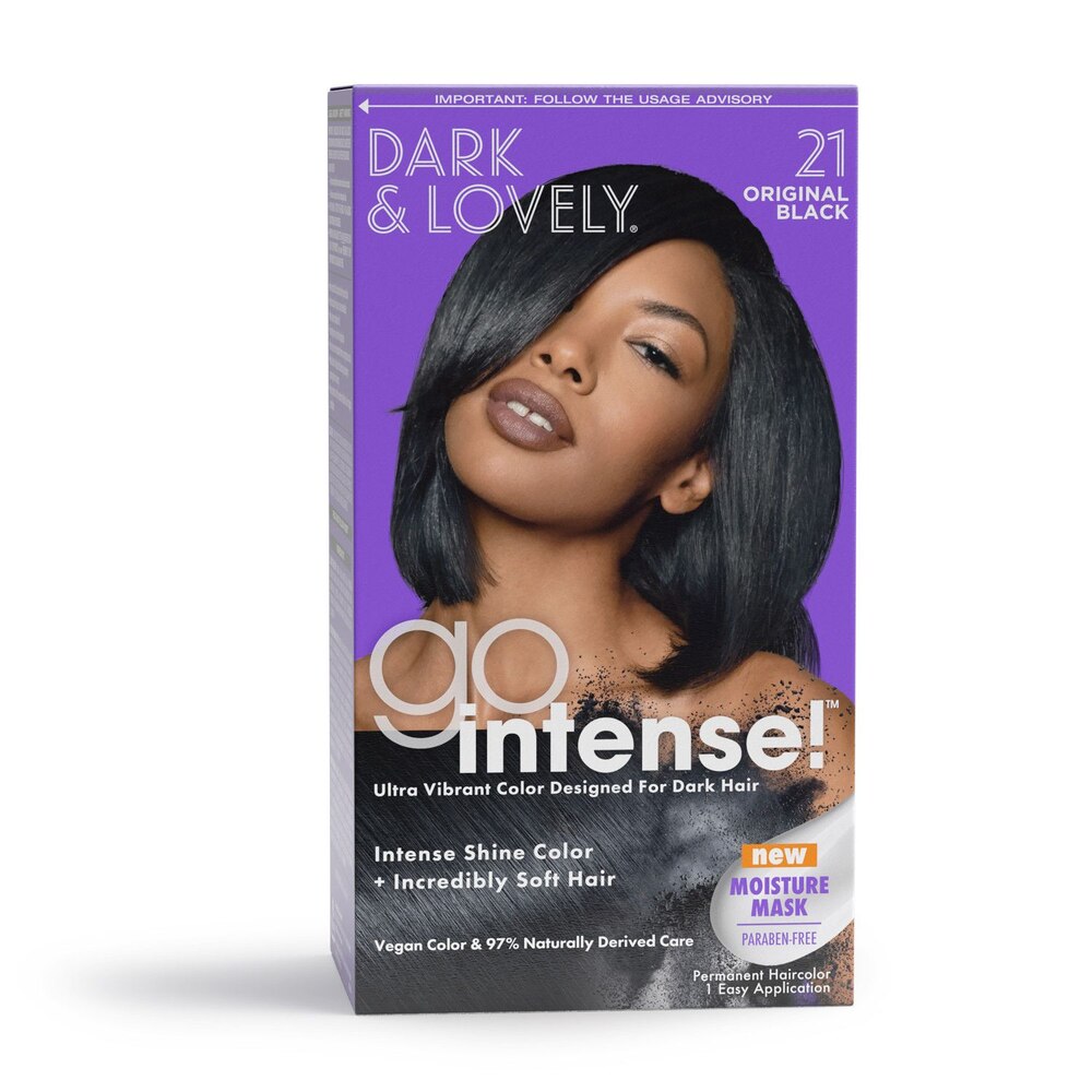 Dark & Lovely Go Intense! Permanent Haircolor – 21 Original Black