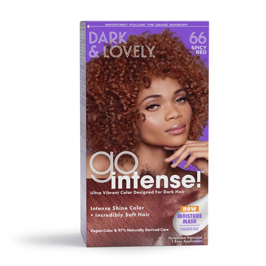 Dark & Lovely Go Intense! Permanent Haircolor – 66 Spicy Red