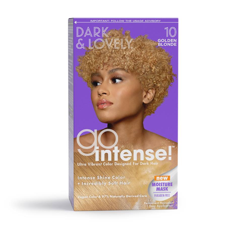 Dark & Lovely Go Intense! Permanent Haircolor – 10 Golden Blonde