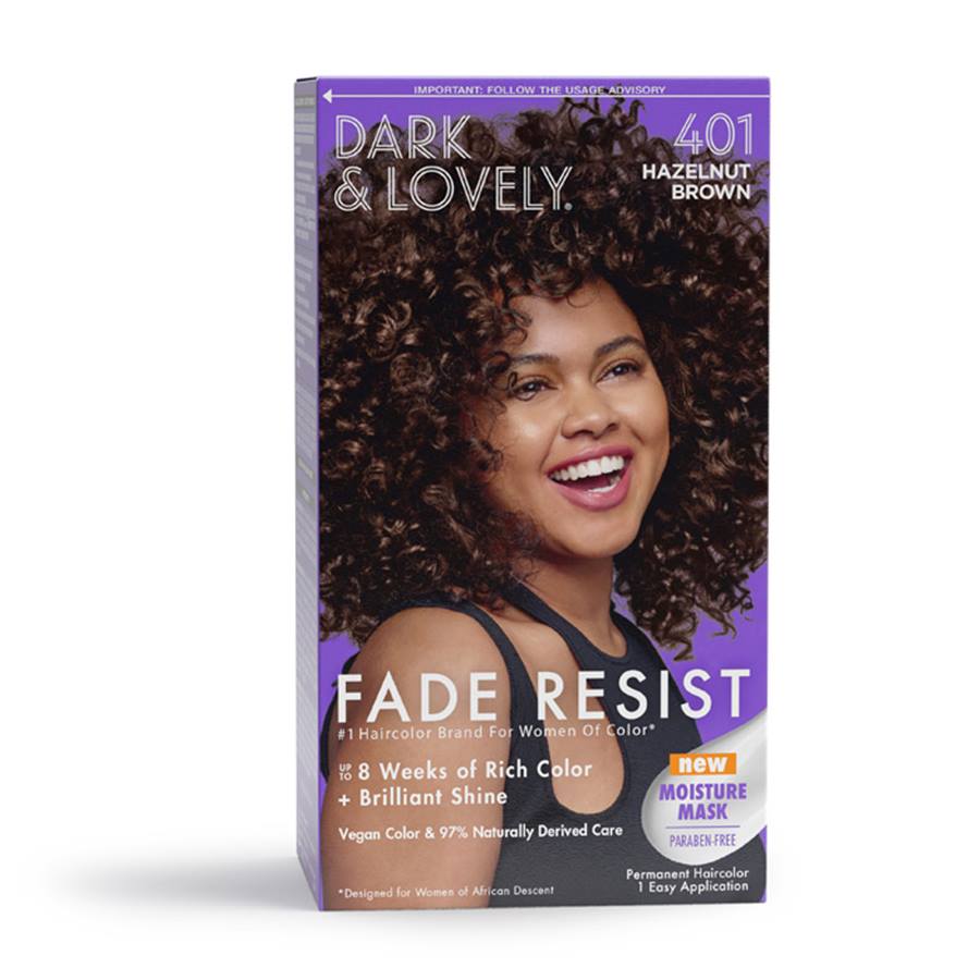 Dark & Lovely Fade Resist Permanent Haircolor – 401 Hazelnut Brown