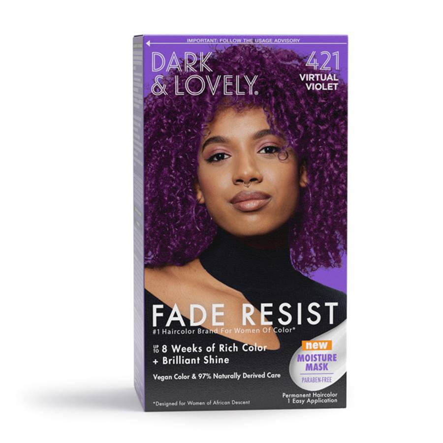 Dark & Lovely Fade Resist Permanent Haircolor – 421 Virtual Violet
