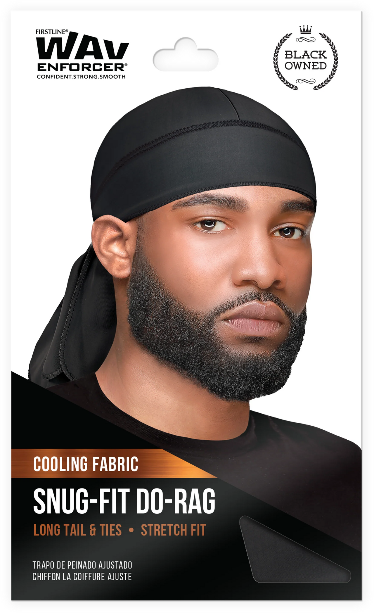 Firstline Men's WavEnforcer Snug Fit DuRag – Black 106 - ANNS BEAUTY SUPPLY