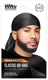 Firstline Wav Enforcer Classic Do Rag Black 103 - ANNS BEAUTY SUPPLY