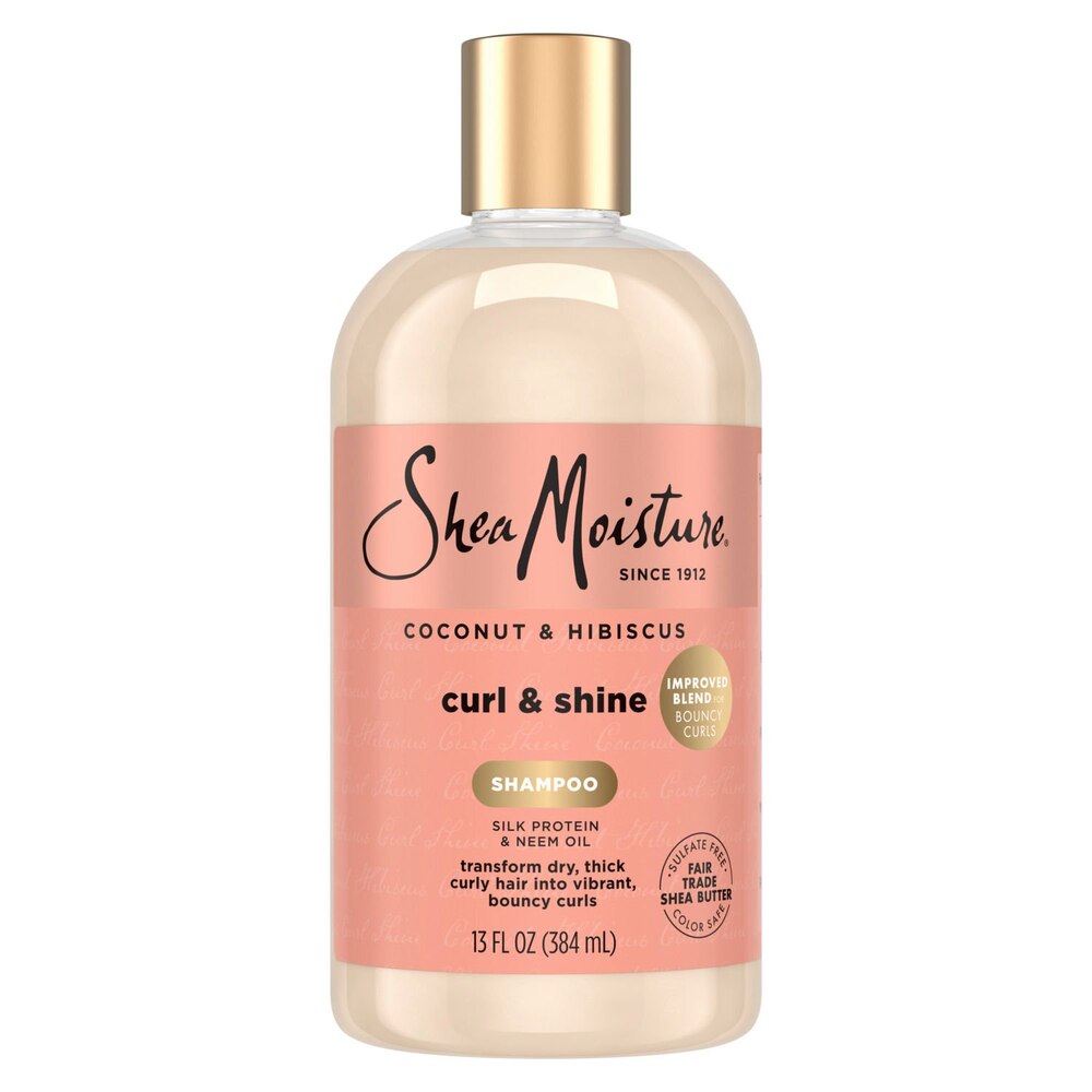 SheaMoisture Coconut & Hibiscus Curl & Shine Shampoo 13 fl. oz. / 384 mL - ANNS BEAUTY SUPPLY
