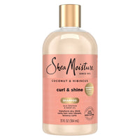 SheaMoisture Coconut & Hibiscus Curl & Shine Shampoo 13 fl. oz. / 384 mL - ANNS BEAUTY SUPPLY