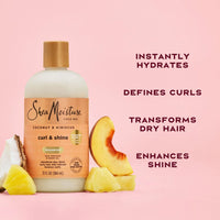 SheaMoisture Coconut & Hibiscus Curl & Shine Shampoo 13 fl. oz. / 384 mL - ANNS BEAUTY SUPPLY