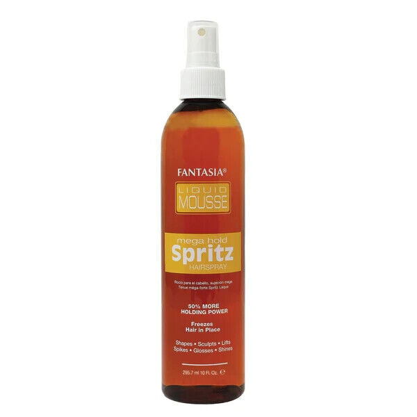 Fantasia Liquid Mousse Mega Hold Spritz Hairspray – 10 fl oz - ANNS BEAUTY SUPPLY