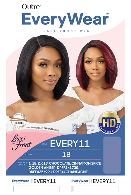 Outre Synthetic Pre-Plucked HD Transparent Lace Front Wig Every 11 QLEWE11 - ANNS BEAUTY SUPPLY