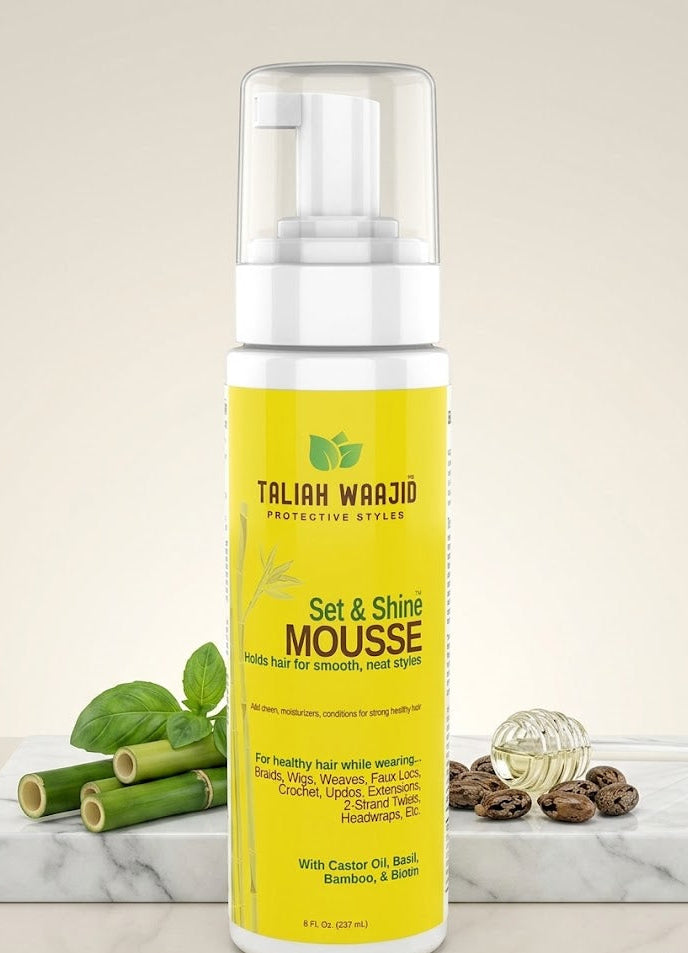 Taliah Waajid Protective Styles Set & Shine Mousse 8 oz