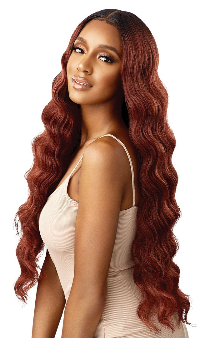 Outre Synthetic Sleek Lay Part HD Transparent Lace Front Wig Dalilah 34" - ANNS BEAUTY SUPPLY