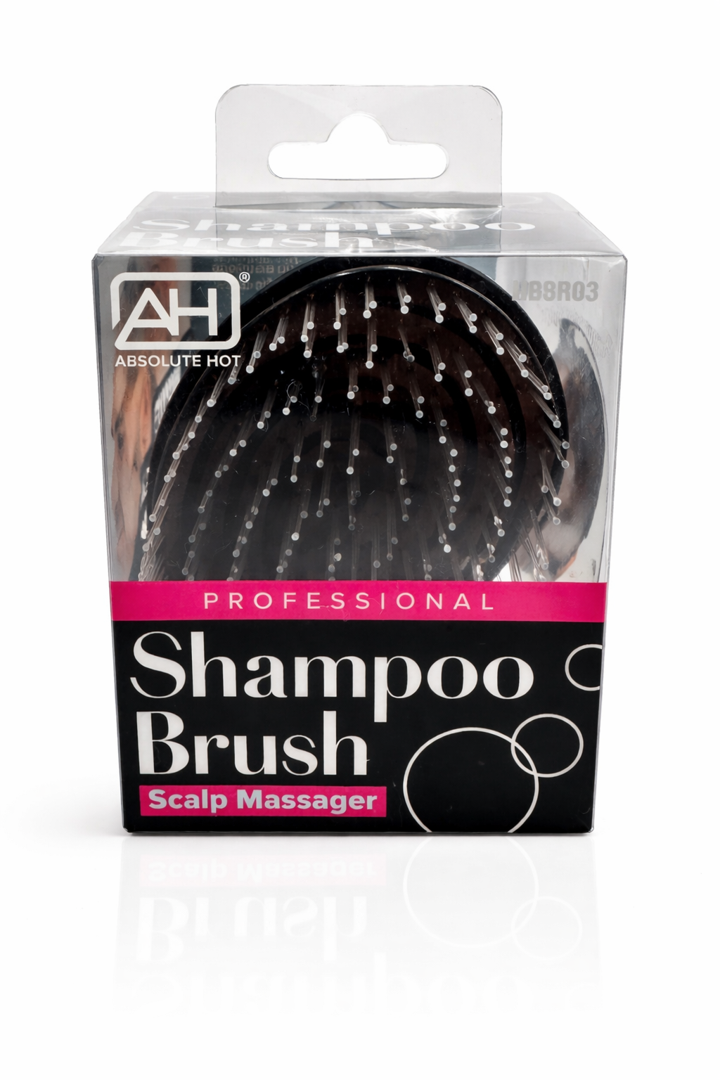 Absolute Hot Professional Shampoo Brush – Scalp Massager Black HBBR03 - ANNS BEAUTY SUPPLY