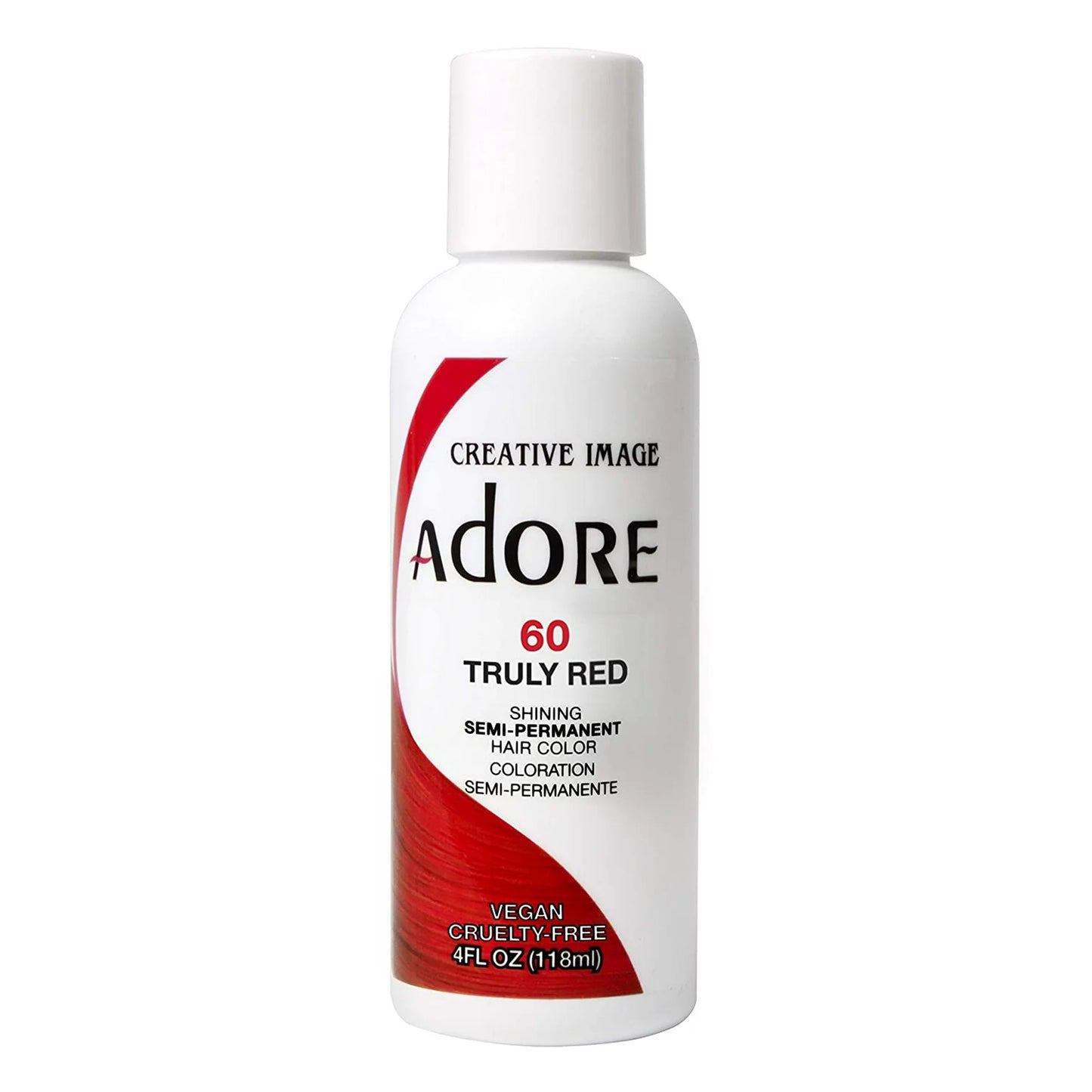 Creative Image Adore Shining Semi Permanent Hair Color 60 Truly Red 4 Fl Oz