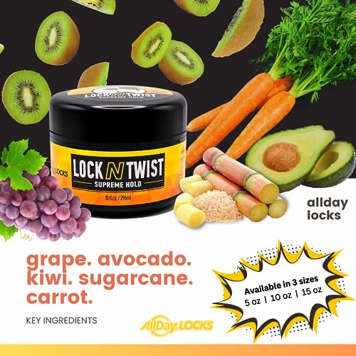 Lock N Twist Supreme Hold Gel – Maximum Hold for Locs & Twists, 10 fl oz - ANNS BEAUTY SUPPLY