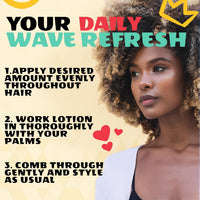 AllDay Locks Classic Collection Wave Moisturizing Finishing Hair Lotion 7.7 Fl. Oz. / 228 mL