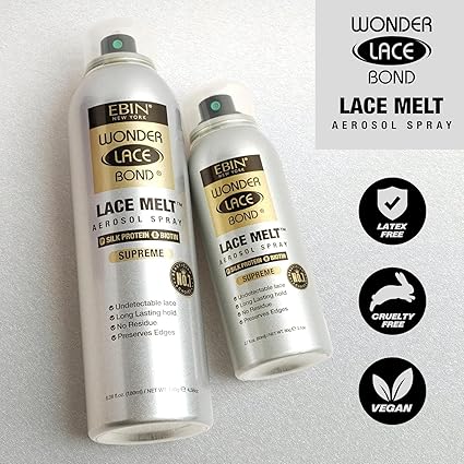 EBIN New York Wonder Lace Bond Lace Melt Spray 4.06 fl. oz. - ANNS BEAUTY SUPPLY