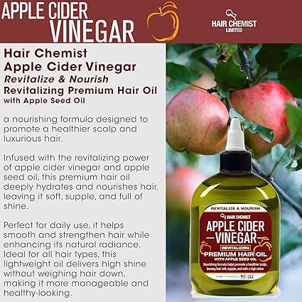Hair Chemist Apple Cider Vinegar Revitalizing Premium Hair Oil 7.1 oz - ANNS BEAUTY SUPPLY