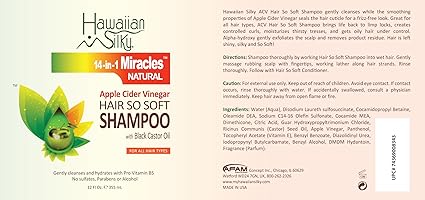 Hawaiian Silky 14-in-1 Miracles ACV & Charcoal Activated Conditioner 12 fl. oz. - ANNS BEAUTY SUPPLY