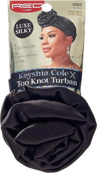 RED by Kiss Keyshia Cole Luxe Silky Top Knot Turban – HQ55 Black