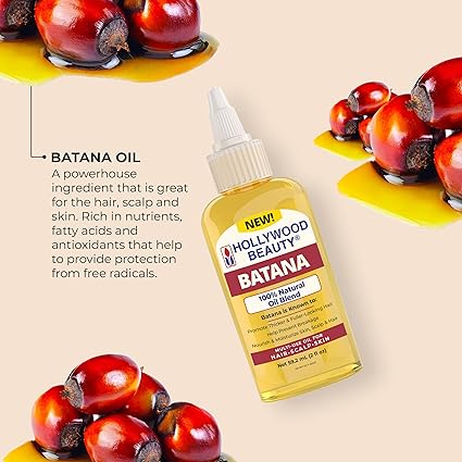 Hollywood Beauty Batana 100% Natural Oil Blend2 oz - ANNS BEAUTY SUPPLY