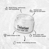 Kiss Tintation Glitter Gel Silver 1.01 oz. - ANNS BEAUTY SUPPLY