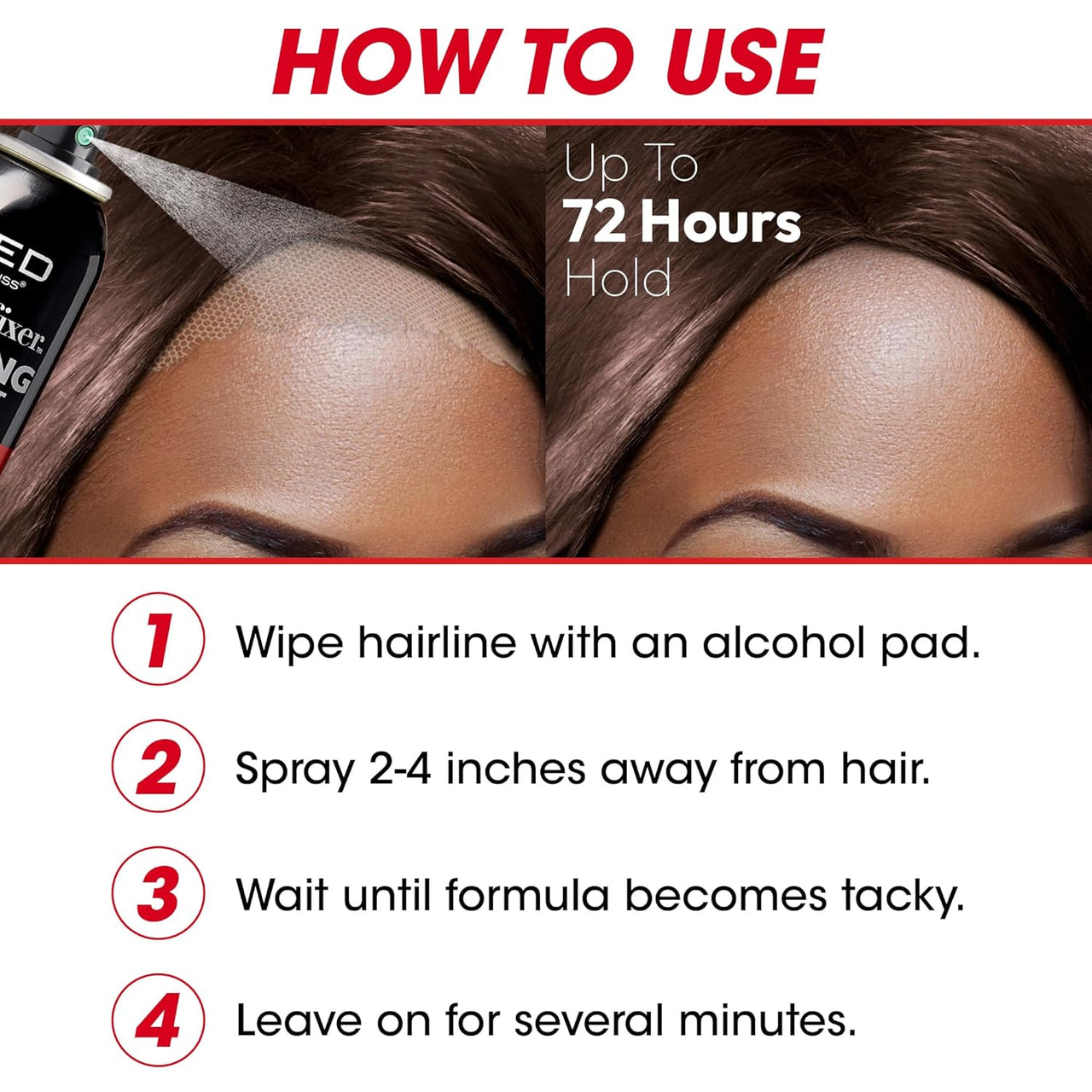 Red by Kiss Styler Fixer Melting Lace Melt Spray Ultimate Hold 2.7 fl. oz. - ANNS BEAUTY SUPPLY