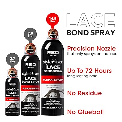 RED by KISS Styler Fixer Lace Bond Spray Ultimate Hold 14.8 fl. oz. - ANNS BEAUTY SUPPLY