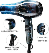 RED by Kiss Designer Series 3200 Blow Dryer – Carbon Fiber Finish