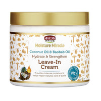 African Pride Moisture Miracle Leave-In Cream with Coconut & Baobab Oil – 15 OZ