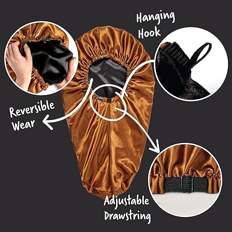 RED by Kiss Adjustable Ultra Silky Satin Bonnet Braid Brown (HQ223)